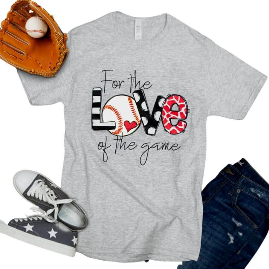For the Love of the Game Baseball Graphic Tee – Image 5
