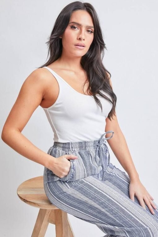 Frayed Stripe Culottes | Women's Capris | Women's Summer Pants – Image 6