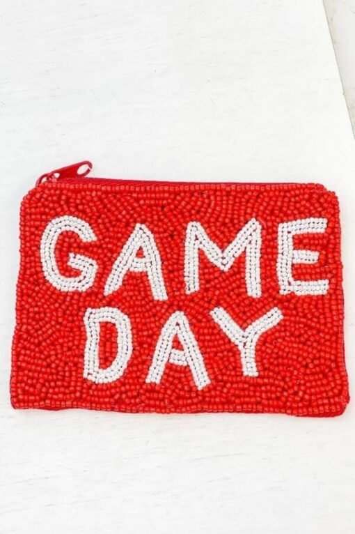 Game Day Beaded Coin Pouch – Image 3
