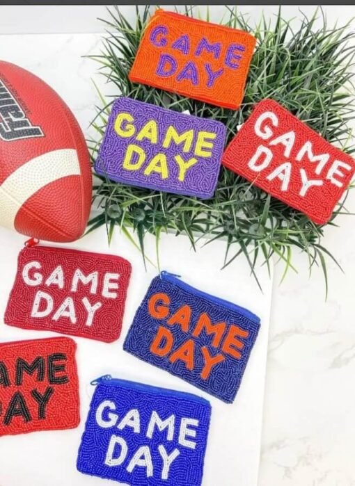 Game Day Beaded Coin Pouch – Image 4