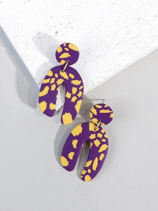 Gameday Glory Polymer Clay Arch Earrings – Image 5