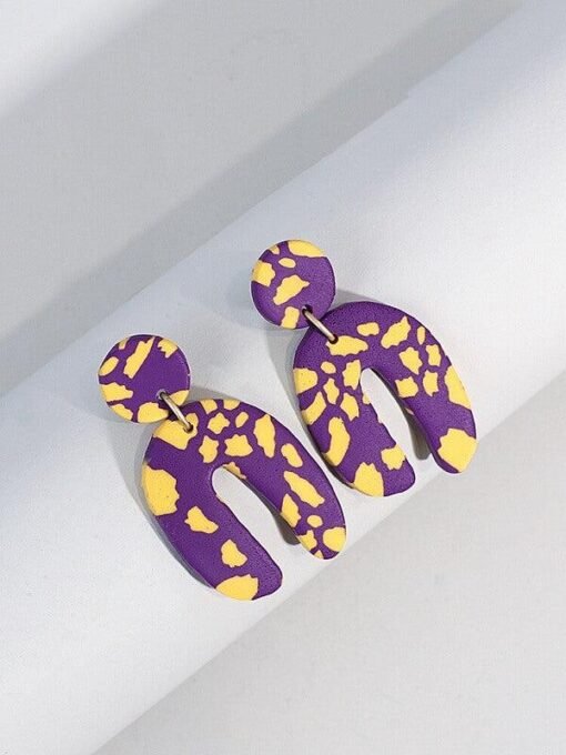 Gameday Glory Polymer Clay Arch Earrings – Image 6