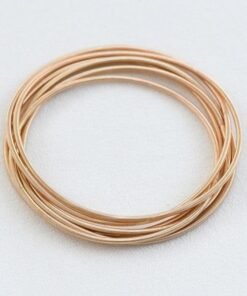 Gold Guitar String Bracelet Set