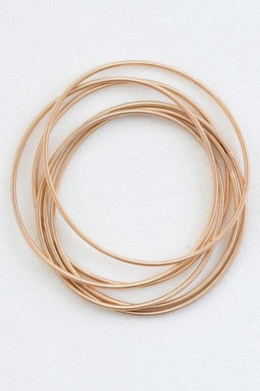 Gold Guitar String Bracelet Set – Image 4