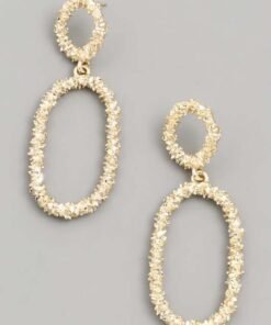 Ring Ring Oval Drop Earrings Jewelry