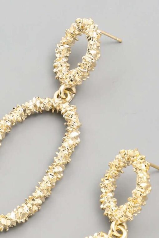 Ring Ring Oval Drop Earrings Jewelry – Image 3