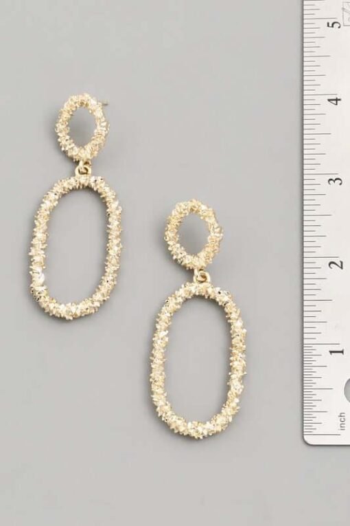 Ring Ring Oval Drop Earrings Jewelry – Image 4