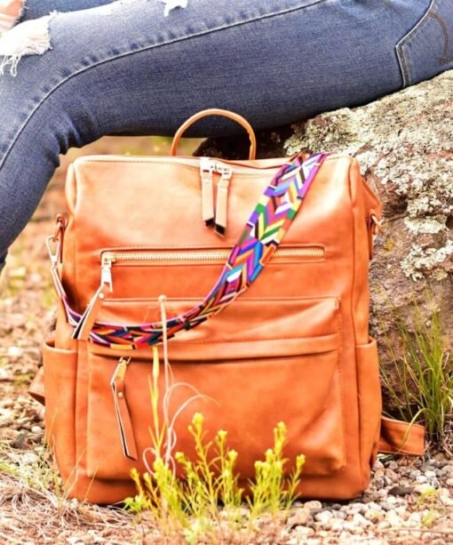 Convertible Backpack Purse – Adjustable & Vegan Leather – Image 3