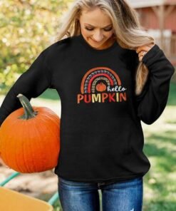 Hello Pumpkin Graphic Embroidered Sweatshirt | Fall Tops
