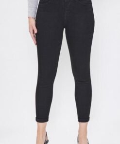 Hide Your Muffin Top Two Button Rolled Cuff Jean