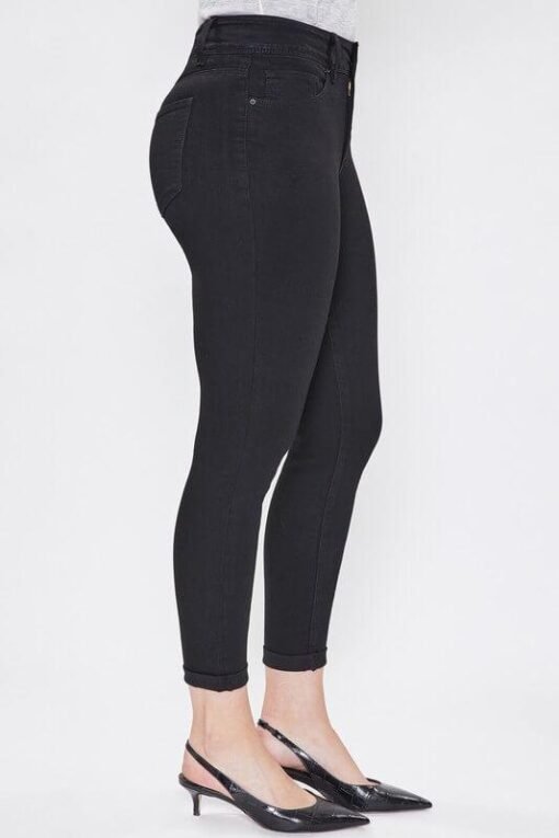 Hide Your Muffin Top Two Button Rolled Cuff Jean – Image 3