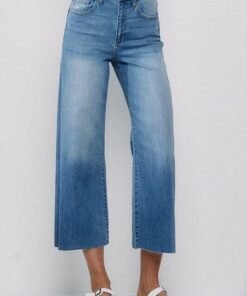 High Rise Crop Wide Leg Jeans | Sneak Peek Denim