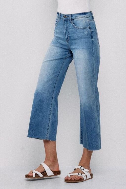 High Rise Crop Wide Leg Jeans | Sneak Peek Denim – Image 3