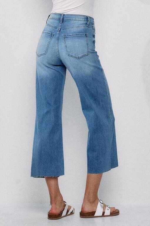 High Rise Crop Wide Leg Jeans | Sneak Peek Denim – Image 4