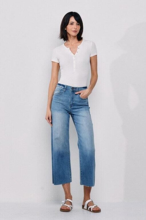 High Rise Crop Wide Leg Jeans | Sneak Peek Denim – Image 5