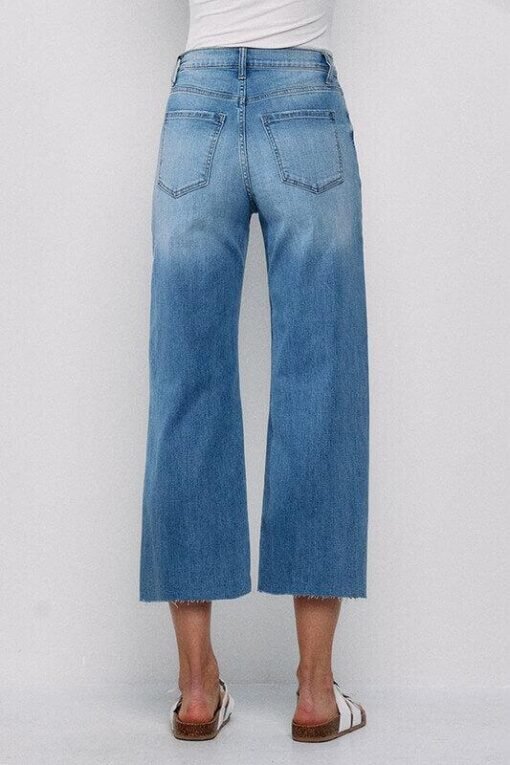 High Rise Crop Wide Leg Jeans | Sneak Peek Denim – Image 6
