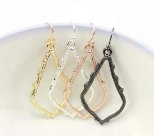 Hollow Waterdrop Dangle Earrings Jewelry – Image 3