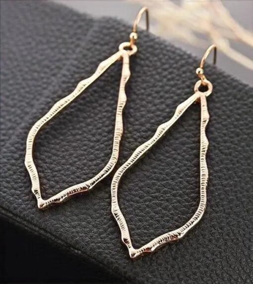 Hollow Waterdrop Dangle Earrings Jewelry – Image 5