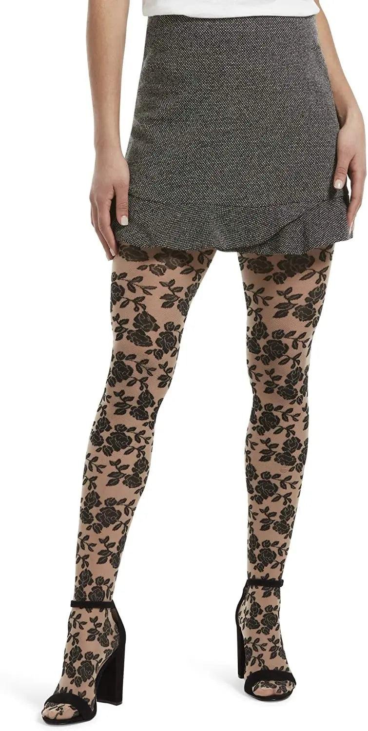 HUE Fashion Floral Print Tights | Mature Women's Clothing Boutique