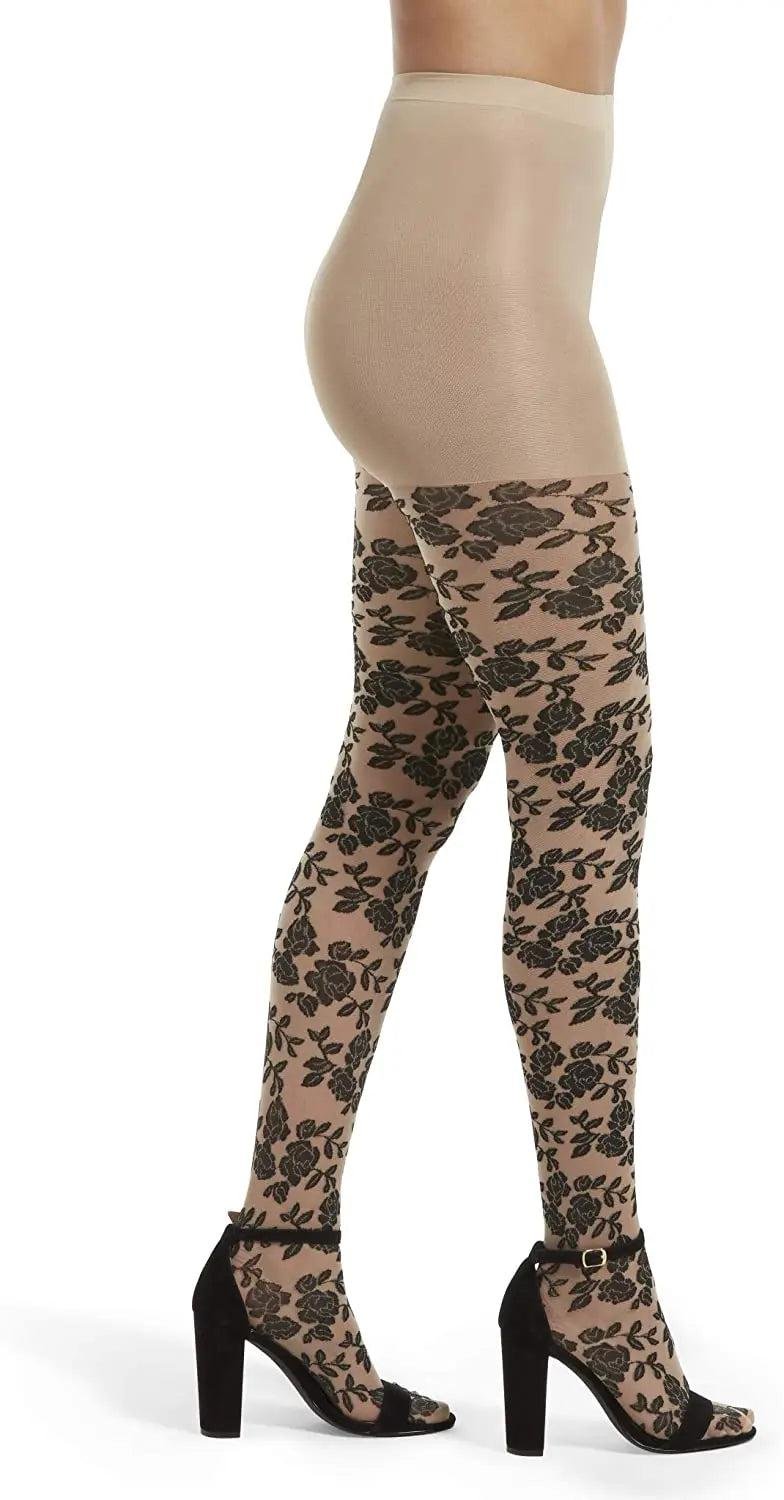 HUE Fashion Floral Print Tights | Mature Women's Clothing Boutique – Image 3