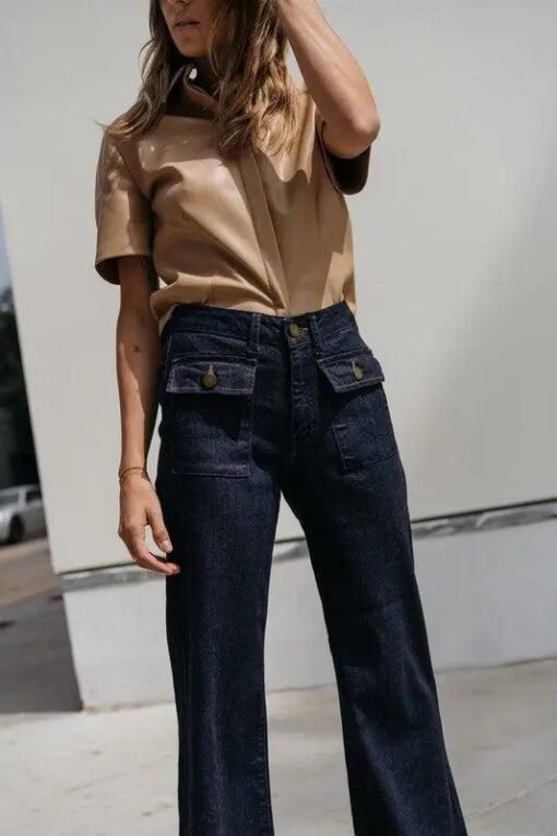 JBD Wide Leg Trouser Jeans | Mature Women's Denim – Image 5