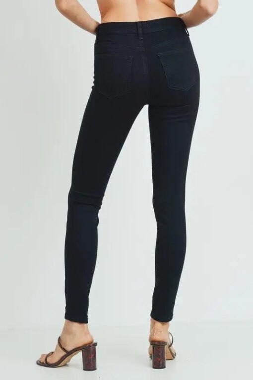 JUST USA Black Button Down Skinny Jeans – Image 3