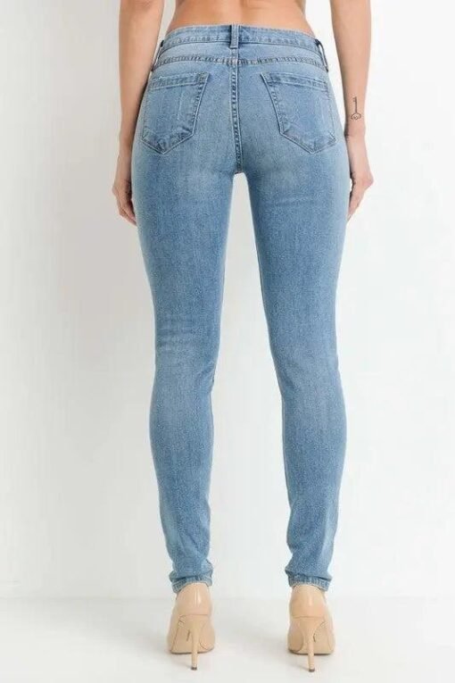 JUST USA Mid-Rise Skinny Jeans | Women's Denim | Mature Denim – Image 3