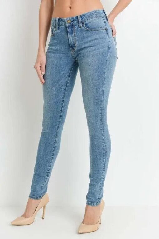 JUST USA Mid-Rise Skinny Jeans | Women's Denim | Mature Denim – Image 4