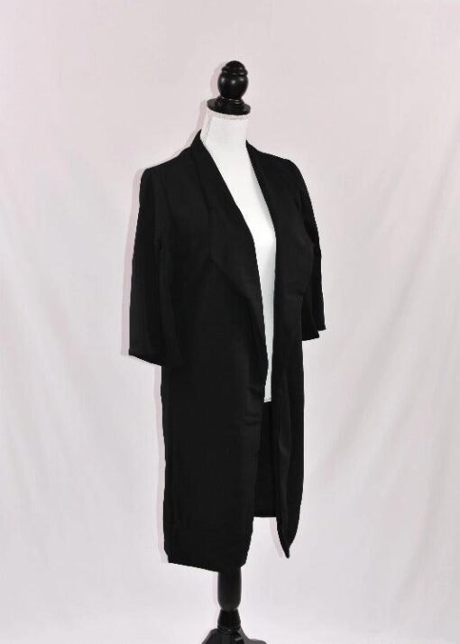 Kala Midi-Length No-Iron Open-Front Lapel Jacket – Image 5