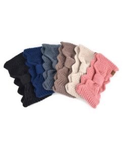 Knotted Bow-Front Chunky Knit Headband