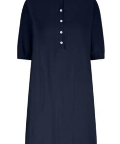 Lantern Sleeve Loose Cotton Linen Pocket Dress