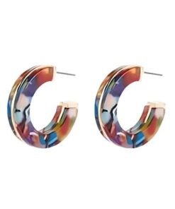 Let's Get Funky Chunky Hoop Earrings Jewelry