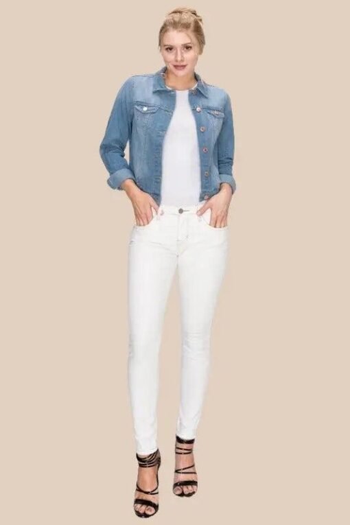 Light Blue Denim Jacket | Mature Women's Online Clothing – Image 5