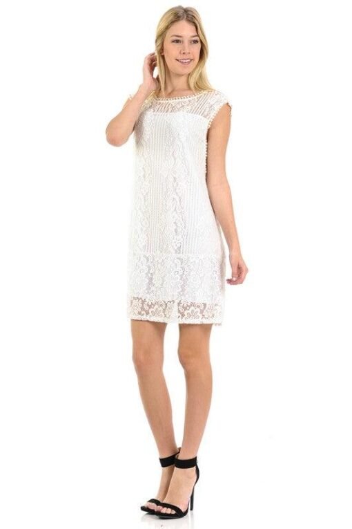 Little White Lace Dress | Women's White Dresses – Image 3