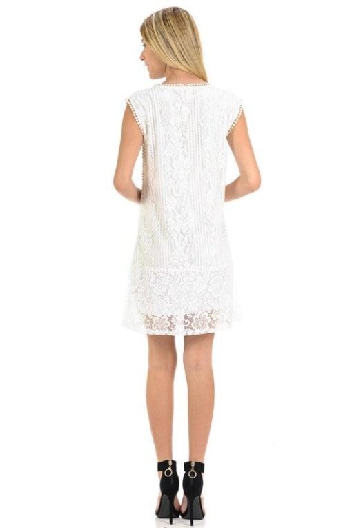 Little White Lace Dress | Women's White Dresses – Image 4