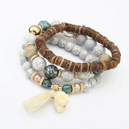 Louyue Bohemian Tassel Beaded Bracelets – Image 6