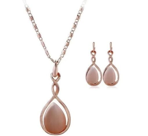 Luxurious Necklace & Earrings Set Jewelry – Image 4