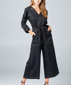 Malaga Black Jumpsuit by Strut & Bolt | Mature Women Clothing