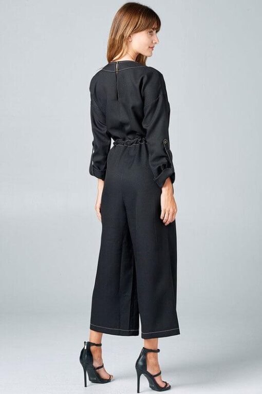 Malaga Black Jumpsuit by Strut & Bolt | Mature Women Clothing – Image 3