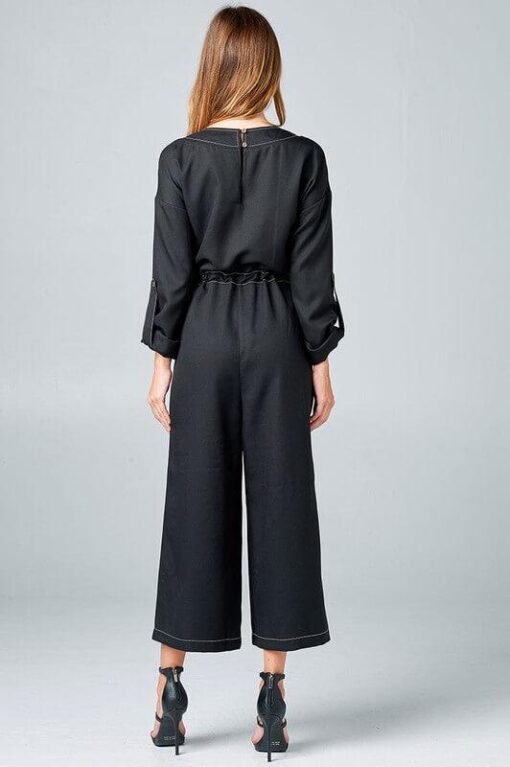 Malaga Black Jumpsuit by Strut & Bolt | Mature Women Clothing – Image 5