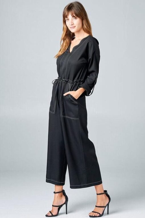 Malaga Black Jumpsuit by Strut & Bolt | Mature Women Clothing – Image 6