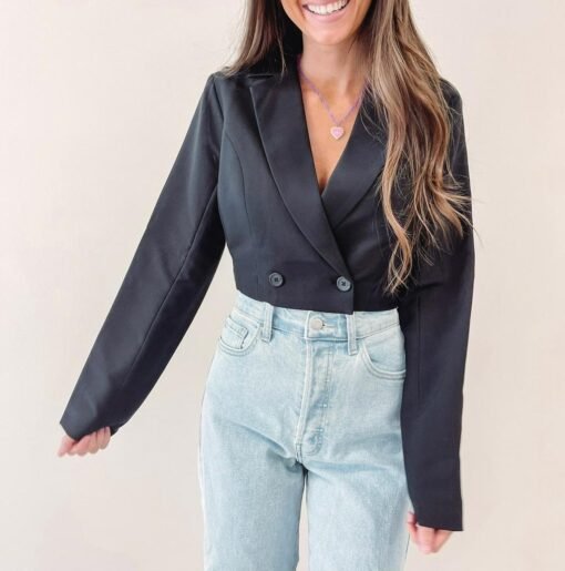 Scarlett Cropped Blazer – Image 4