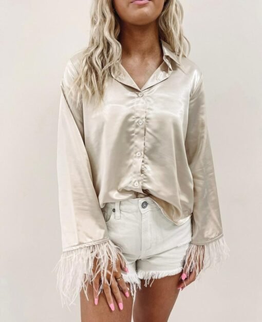 Silk Feather Shirt – Image 4