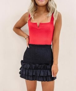 Smocked Ruffle Skirt