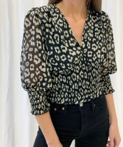 Stacey Leopard Top