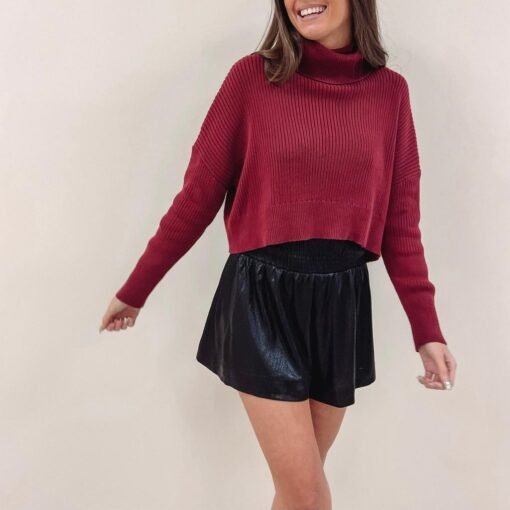 Sydney Sweater – Burgundy – Image 3