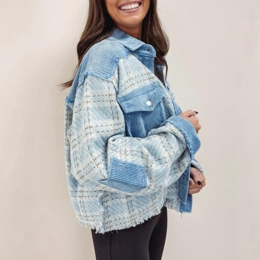 Tweed Denim Jacket – Image 4