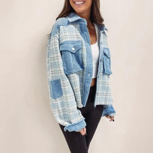 Tweed Denim Jacket – Image 5