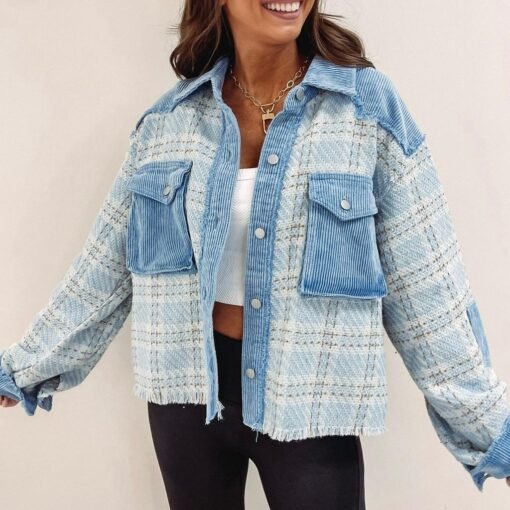 Tweed Denim Jacket – Image 6
