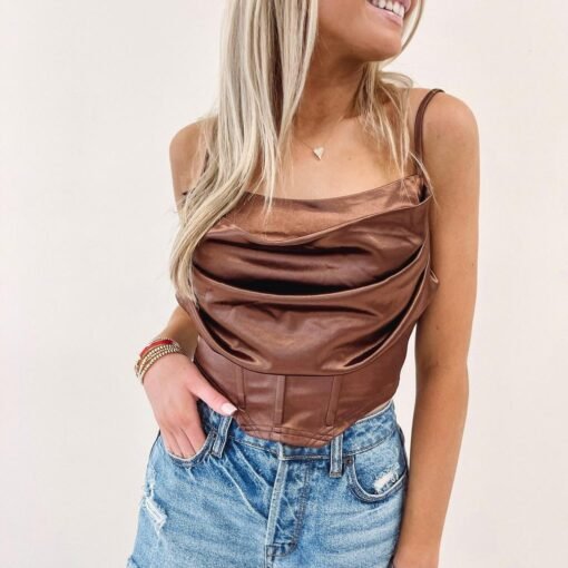 Vivian Silk Corset Top – Image 5